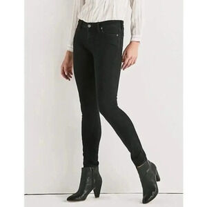 Lucky Brand Lola Black Mid Rise Skinny Jeans 10